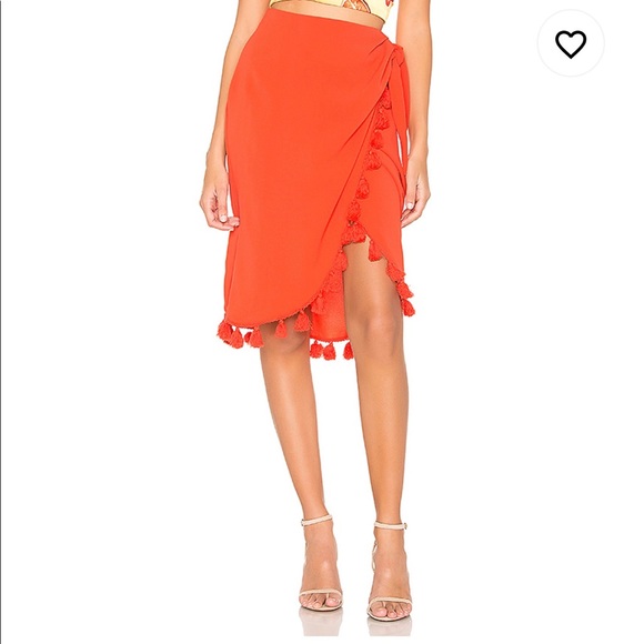 Show Me Your MuMu Dresses & Skirts - Show Me Your MuMu Anjolie Wrap Skirt with Tassels